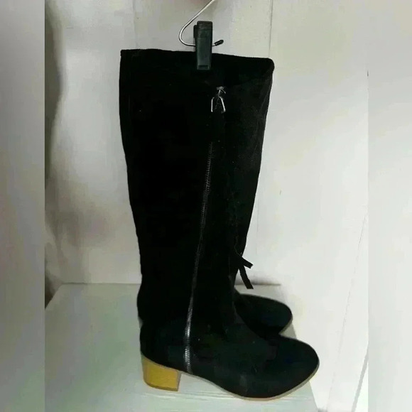 Journey & Crew Womens Sz 8.5 Faux Suede Boot Just Below the Knee - Picture 5 of 6